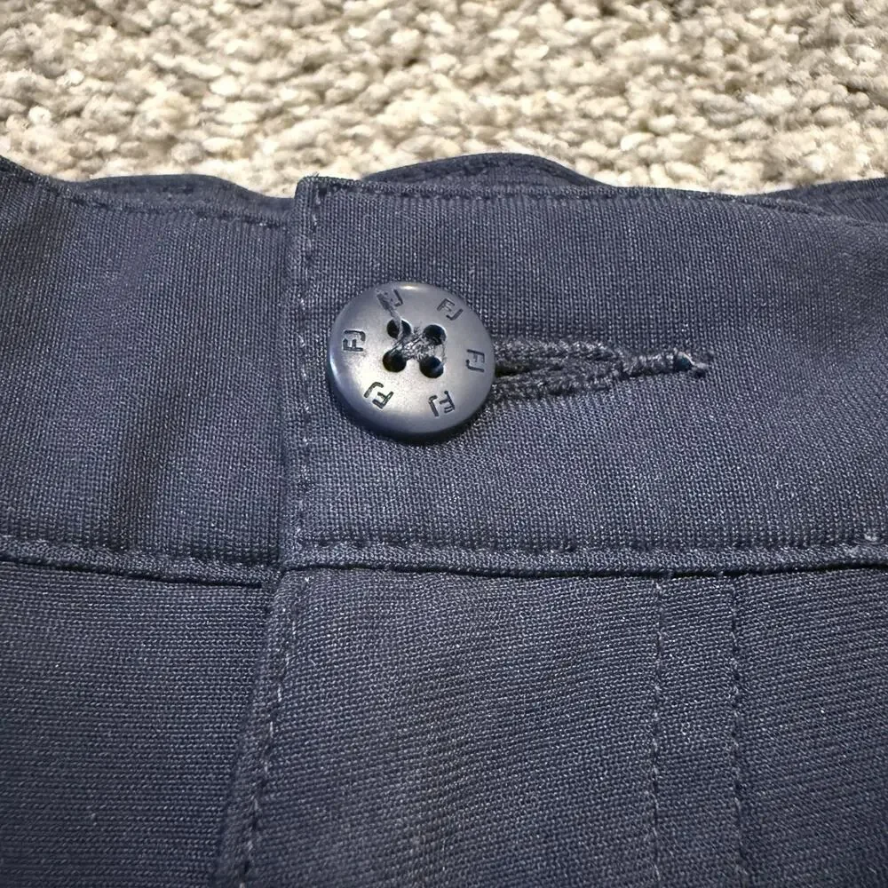 FootJoy Golf Shorts Mens 36 Navy Blue Flat Front Performance FJ Golf